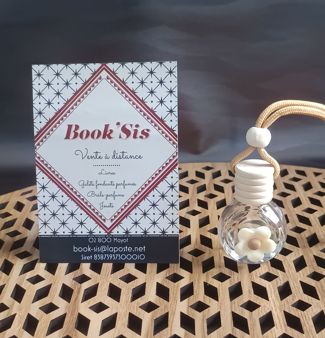 Diffuseur pour voiture " Fleur blanche "