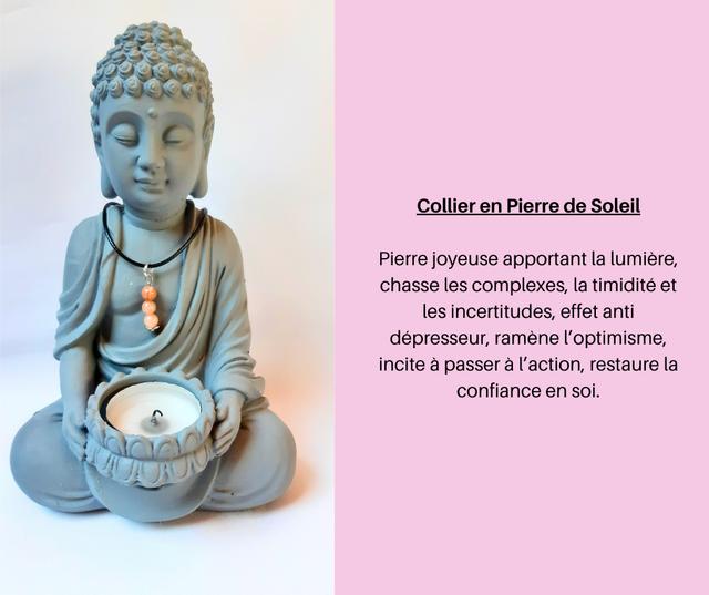 11- Collier en Pierre de Soleil