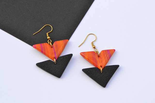 Victoria - Marbré orange et violet