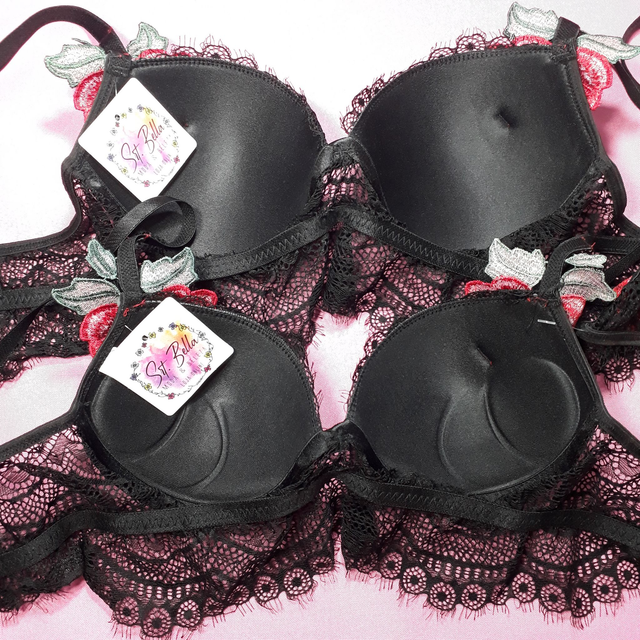 Conjunto de Lingerie Carolina - Cor Preto