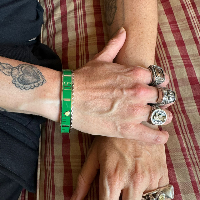 Bracciale ghiera verde