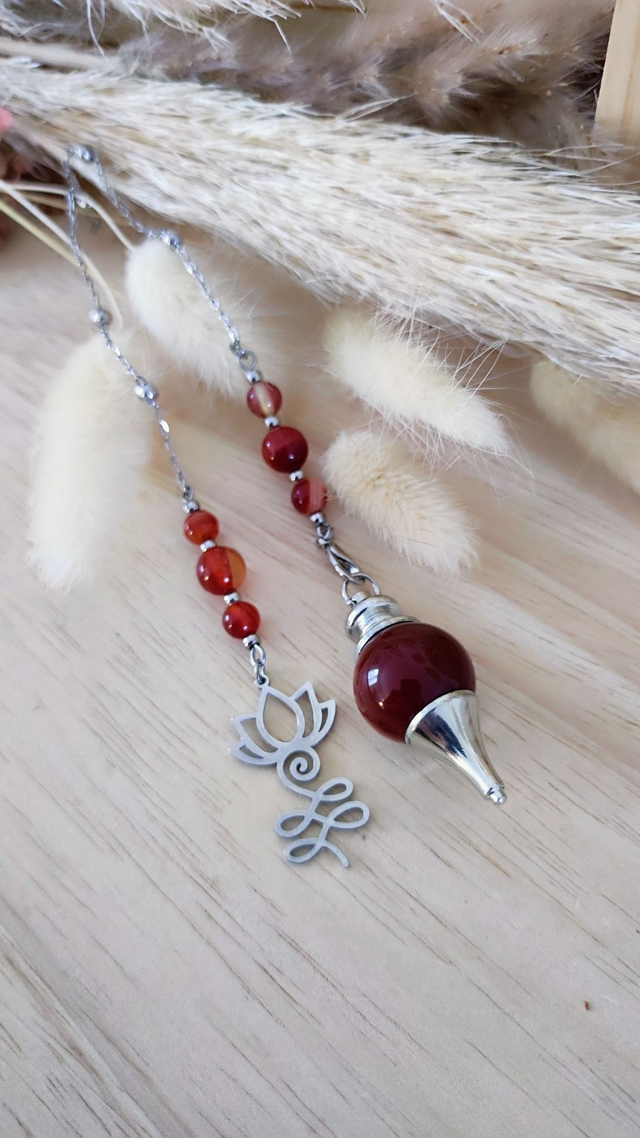 Pendule Divinatoire Cornaline