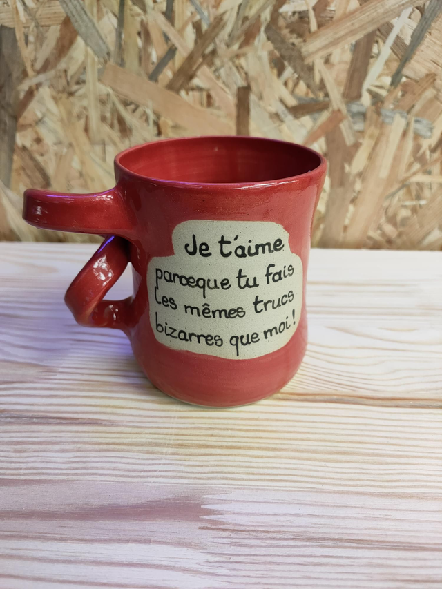 CER_WEB002 MUG je t'aime parce que tu fais les mêmes trucs bizarres que moi!