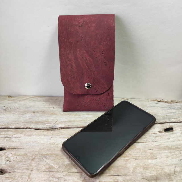 Pochette Téléphone Caro Liège Prune