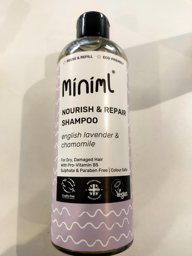 Miniml Nourish and Repair Shampoo, 500ml Lavender and Chamomile. Mil35