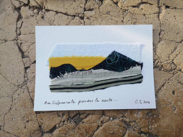 Carte postale - Reproduction création textile