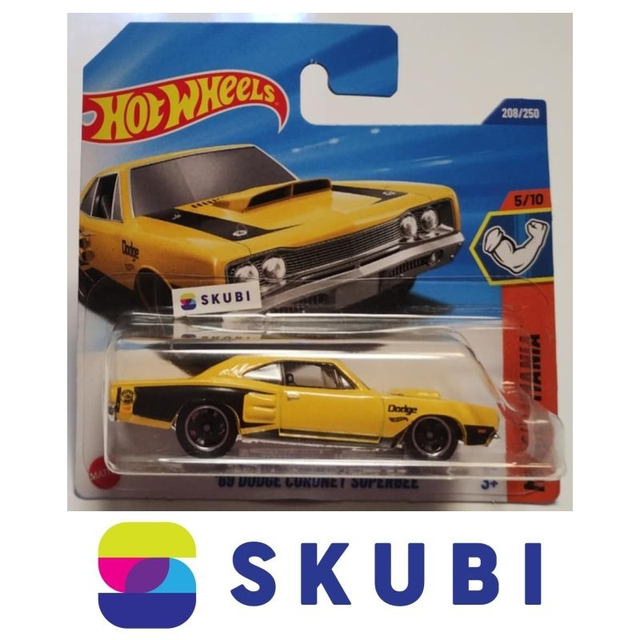 1969 Dodge Coronet Superbee - Muscle Mania 5/10- Hot Wheels 208/250