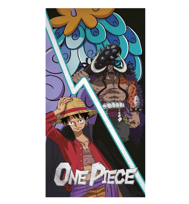🏴‍☠️ Serviette de bain One Piece Kaido – 70x140 cm – Séchage rapide