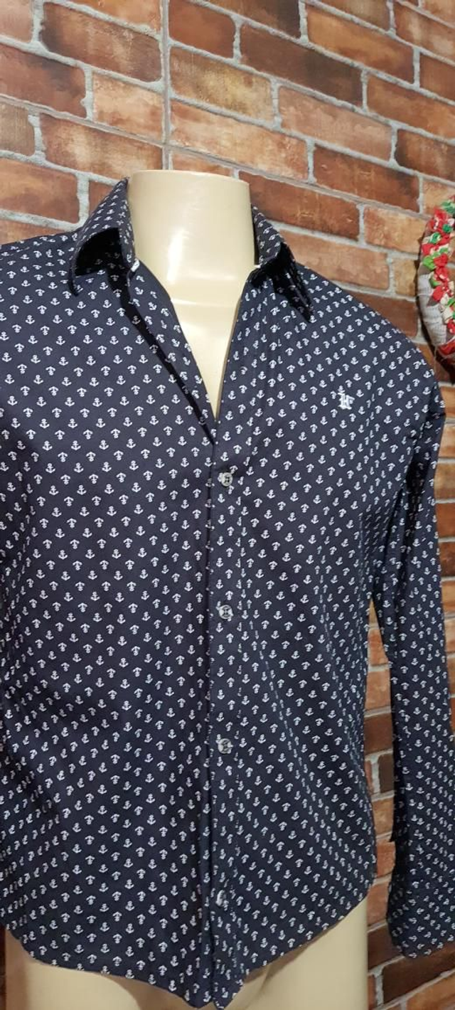 Camisa Social Estampada T/M