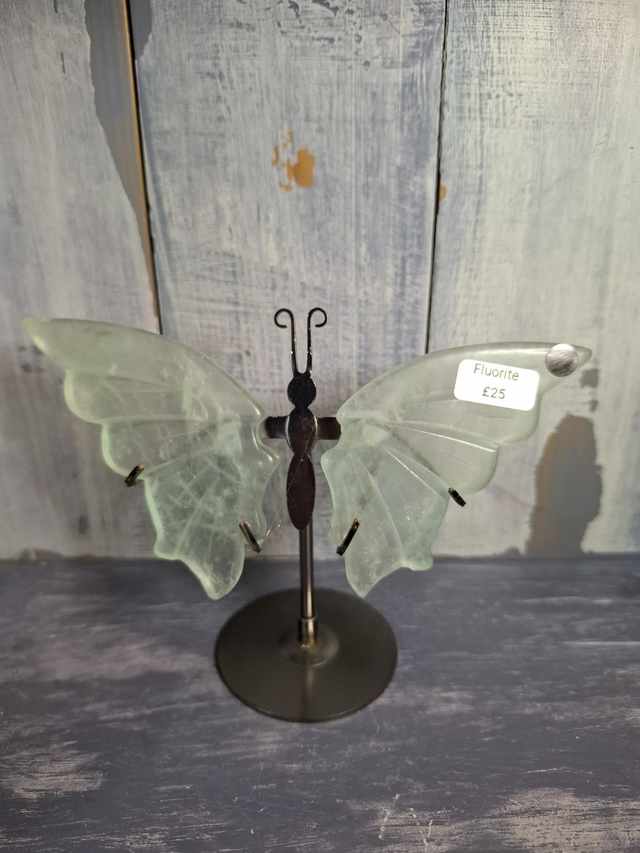 Green Fluorite Butterfly 