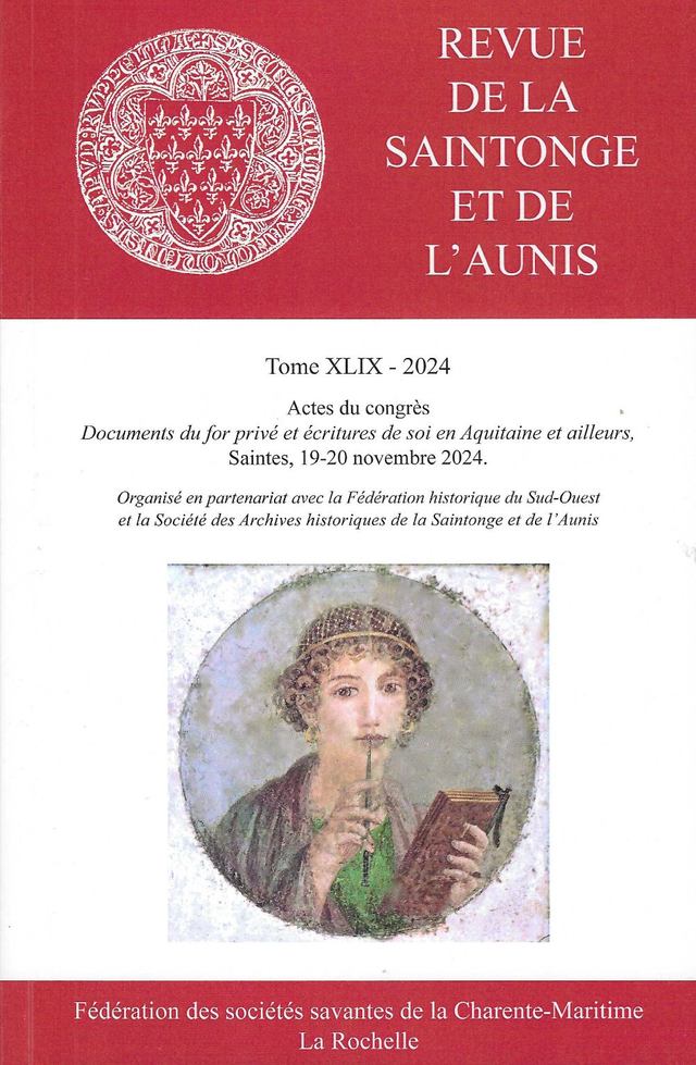 Revue de la Saintonge et de l’Aunis - Tome XLIX - 2024