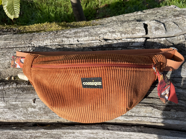 Sac banane en velours côtelé - Écureuil