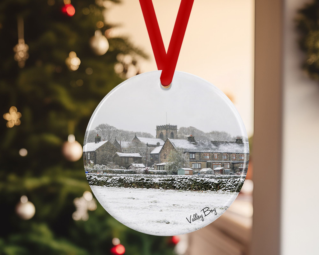 "Bolsterstone Village" Ceramic Christmas Decoration  