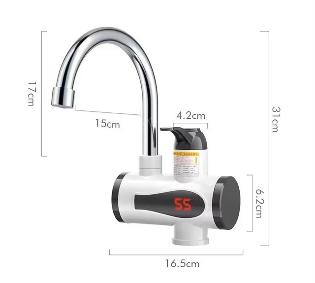 robinet d'eau chauffe-eau électrique 3000W