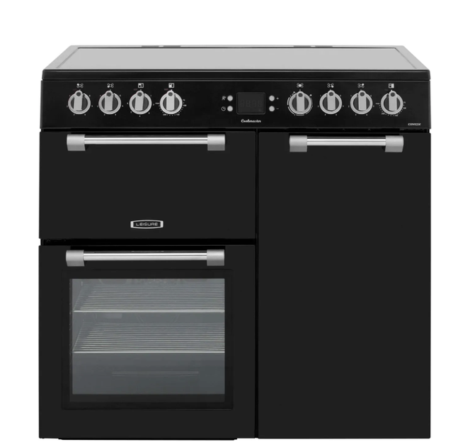Leisure CK90C230K Cookmaster 90cm Ceramic Range Cooker, Black, A Rated