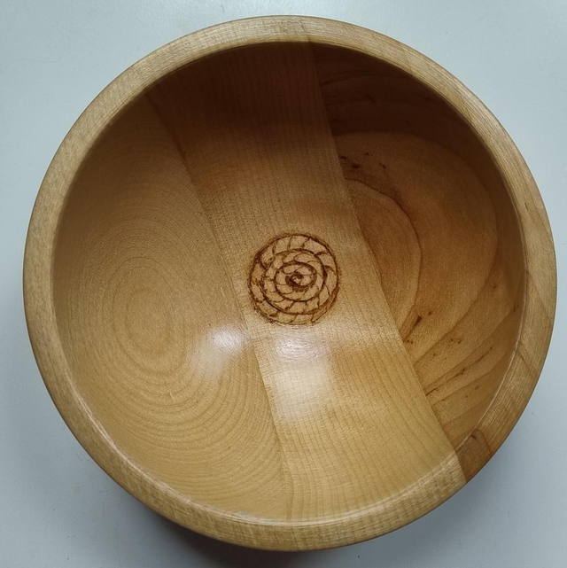Small bowl with spiral design 