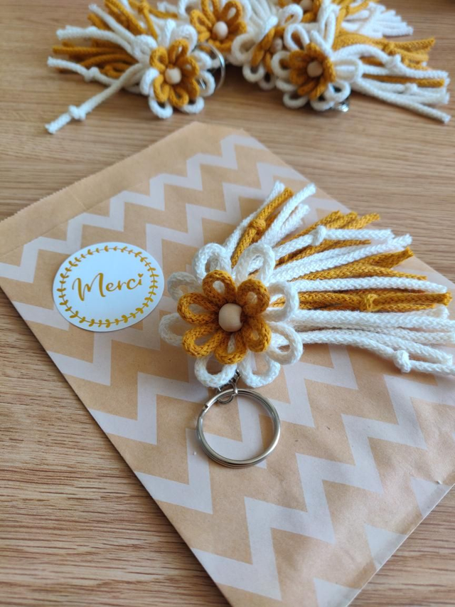 Porte clé/Bijou de sac Fleurs