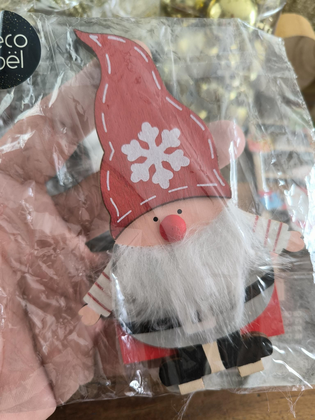 DÉCORATION PERE NOËL BOIS A POSER