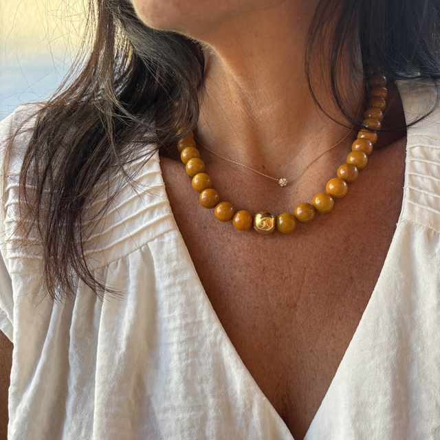 Collier Vertige Camel Doré