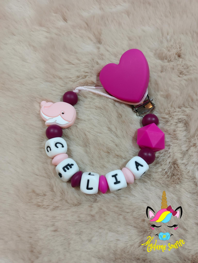 Attache tétine Baleine