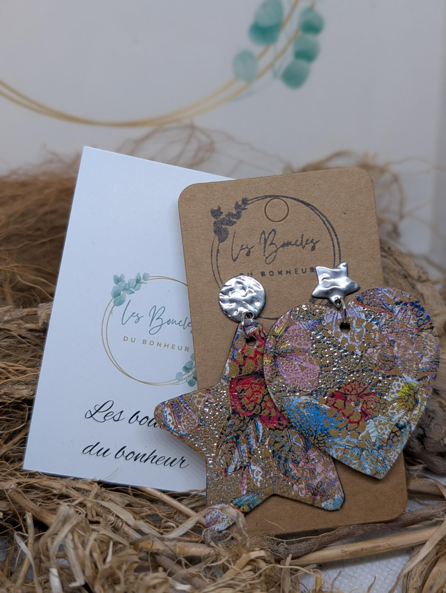 Boucles d&#039;oreilles Asymétrique zk144