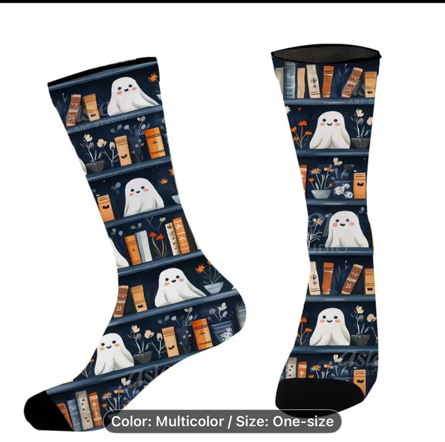 Ghost Book socks 