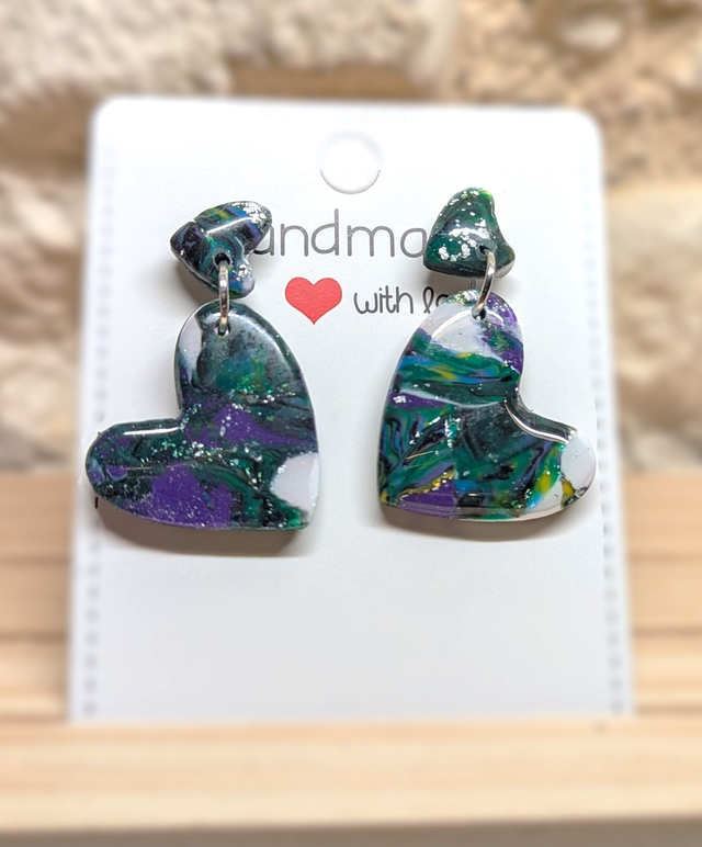 Boucles d'oreilles cœur
