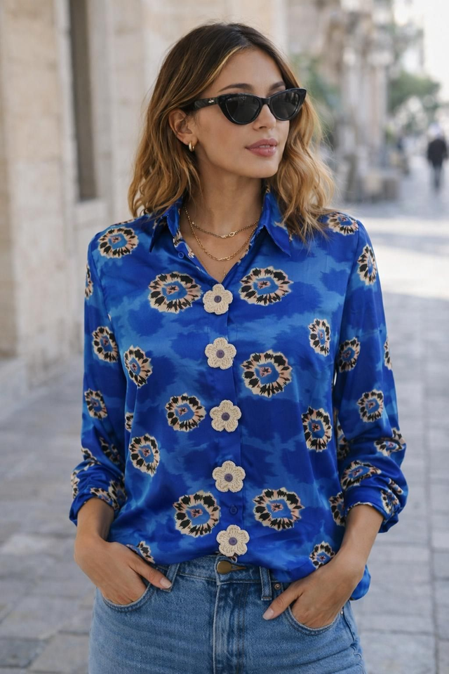 23.BOUTON EN FLEUR ÉCRU 