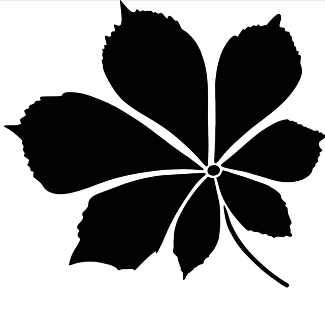 Mini Stempel Kastanienblatt