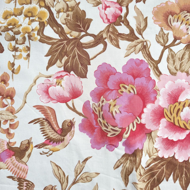 Tissu vintage oiseaux 