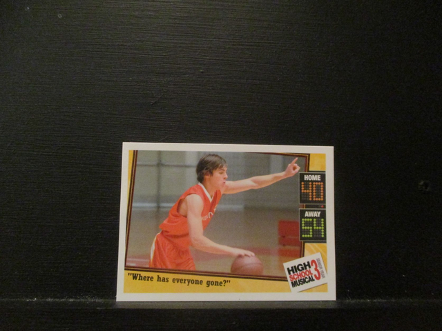"Where Has Everyone Gone?" - Quote Card High School Musical 3 Senior Year Original Trading Card