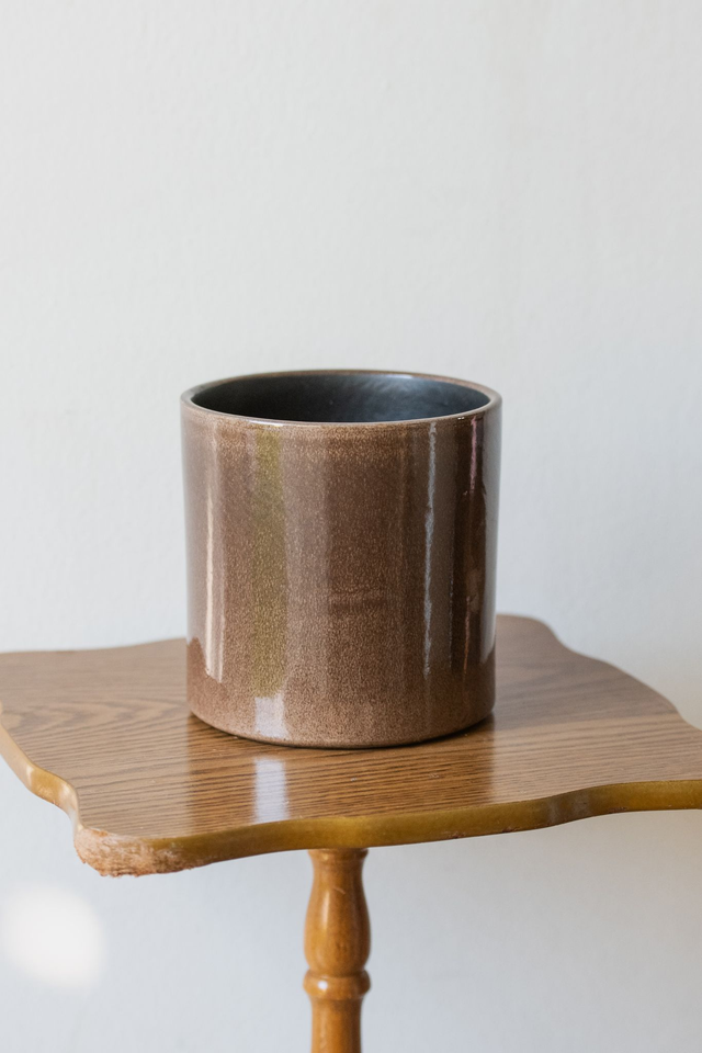 Cache pot marron texturé 🤎