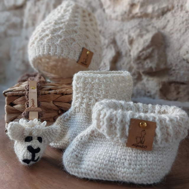 Bonnet bébé écru - collection élégance