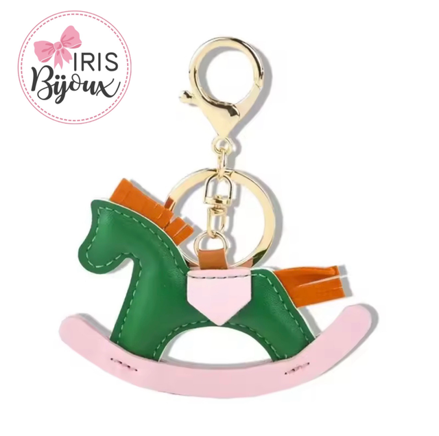 Charm da borsa cavallo a dondolo 