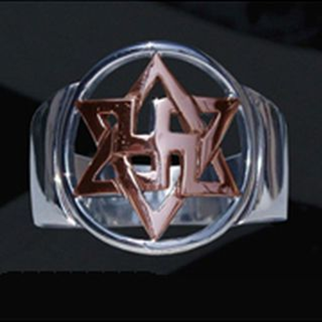 Ring Silver and Gold (réf. ORS/G23)(size: 8 US-CA)