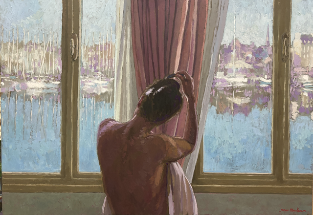 La pince à cheveux. 81x116. Huile sûre toile. 