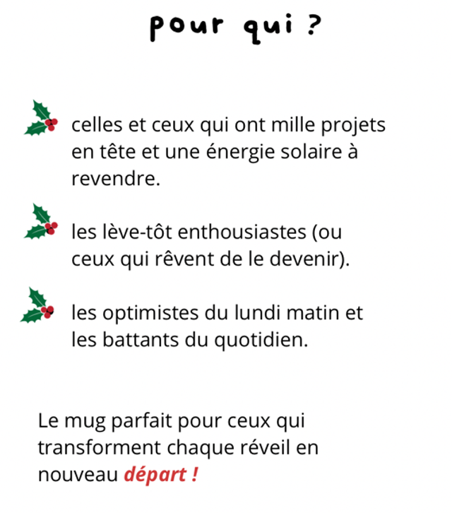 Tasse « Lève toi et brille »