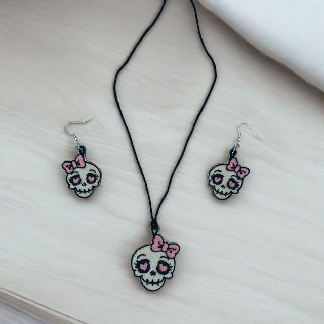 fichier broderie bijoux halloween - Cadre 10x10 / 12 Formats