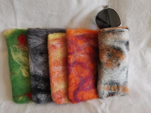 Felted glasses case