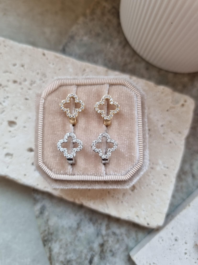 Zirkonia Hoops CLOVER