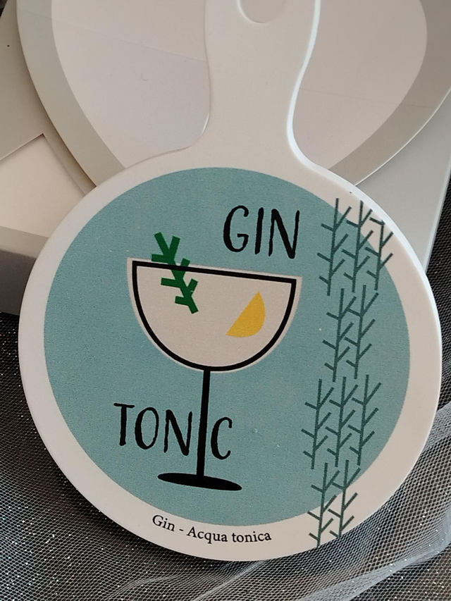 Sotto bicchiere " Gin tonic "