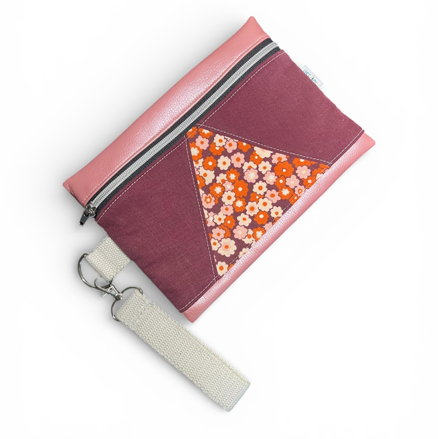Pochette Zippée Multi-Matières - Pièce Unique