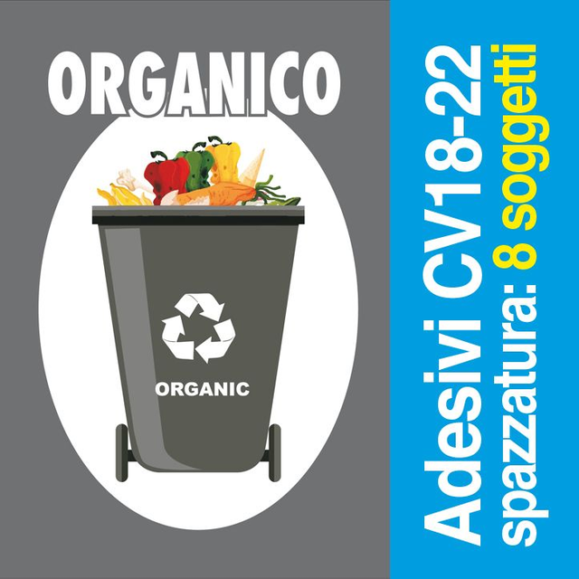 Adesivi Spazzatura 21x30 CV18