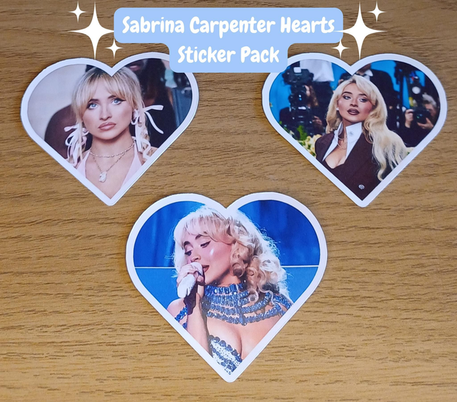 Sabrina Carpenter Hearts Sticker Pack