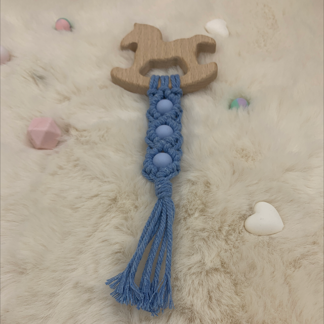 Anneaux dentitions bleu 