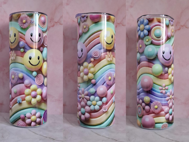 Gourde canette 3D Sourire