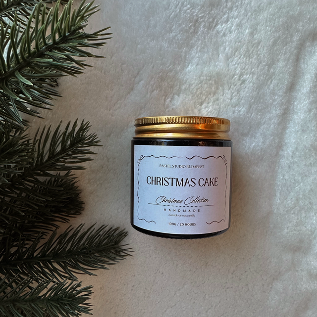 Christmas cake illatú mécses gyertya