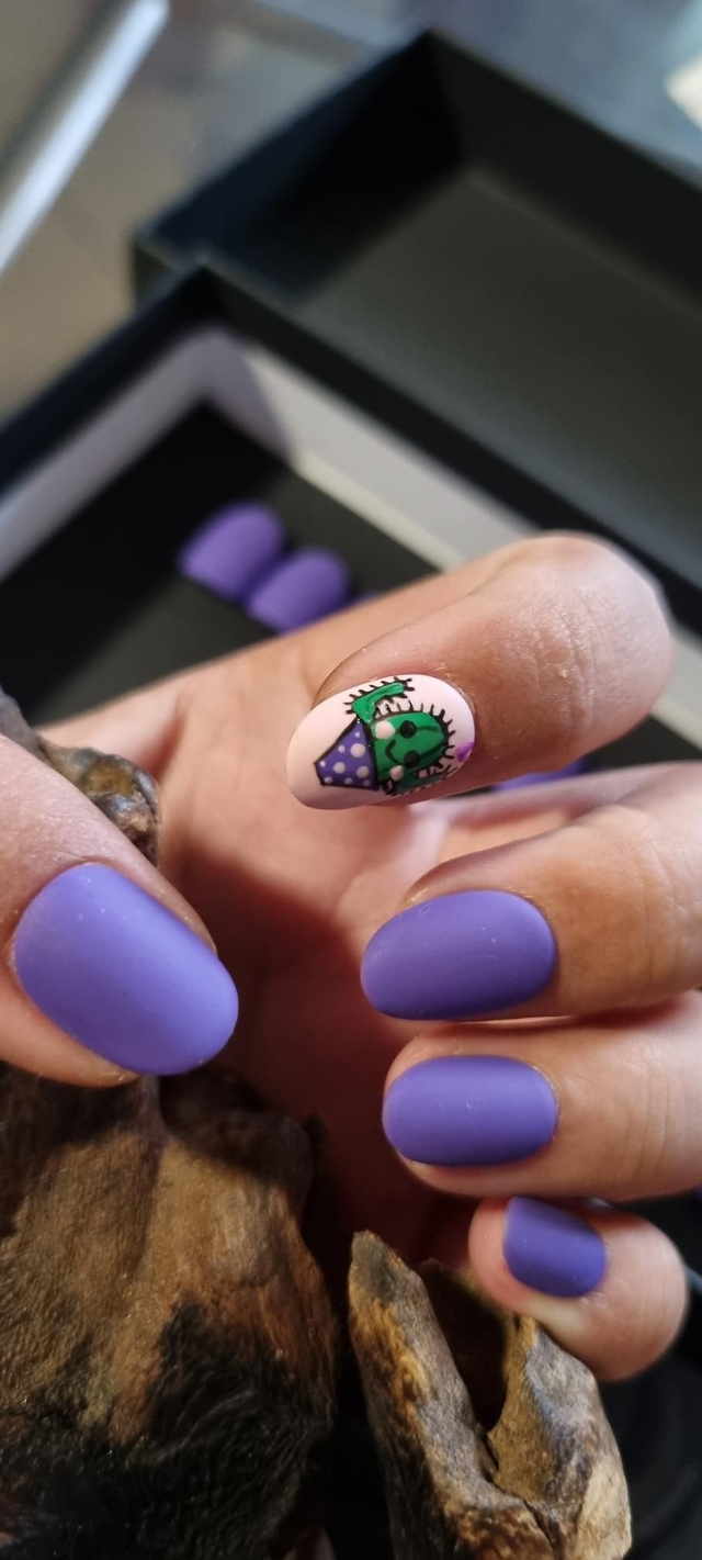 Purple Cactus rond xs