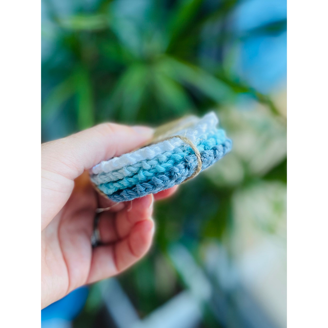 Face Scrubbie Cotton Crochet Set