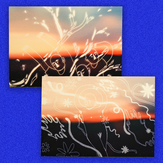 Dancing with the wind (Glossy A6 Postal Card)